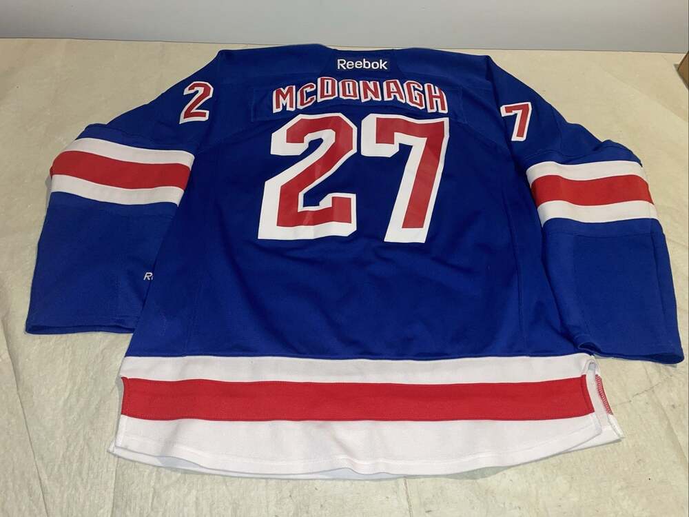 Ryan McDonagh New York Rangers Jersey Mens Large New York Sewn Reebok Clean Nhl